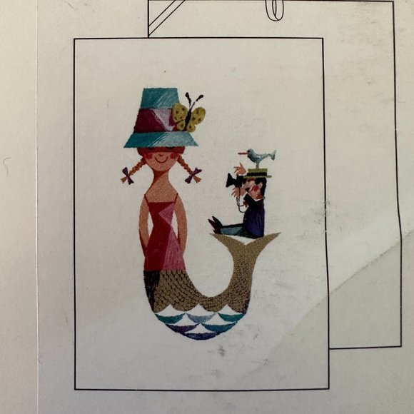 Wonderful Copenhagen Ib Antoni The Little Mermaid &‎ The Tourist Ocean Art Towel - Picture 5 of 5